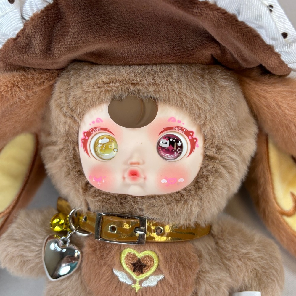 LEWA Culture Cute Anime Plush Charm Doll Pendant Brown Hat Keychain 9" Tall - Picture 2 of 12